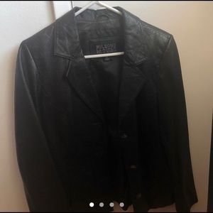Wilson’s Leather black lambskin jacket